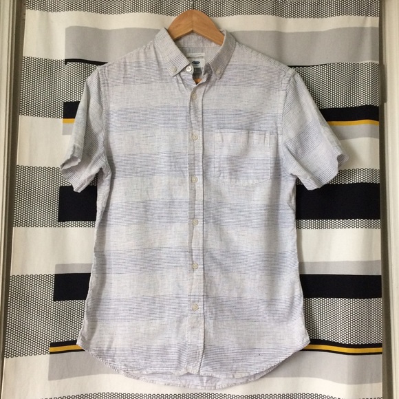 🟠2/$20 4pc Breezy Summer Blues Button Down Shirt Set (S) - Picture 14 of 16